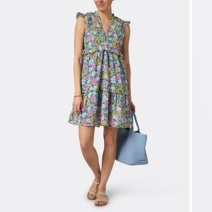 New! Banjanan Chandra Dress, Floral Vista, S